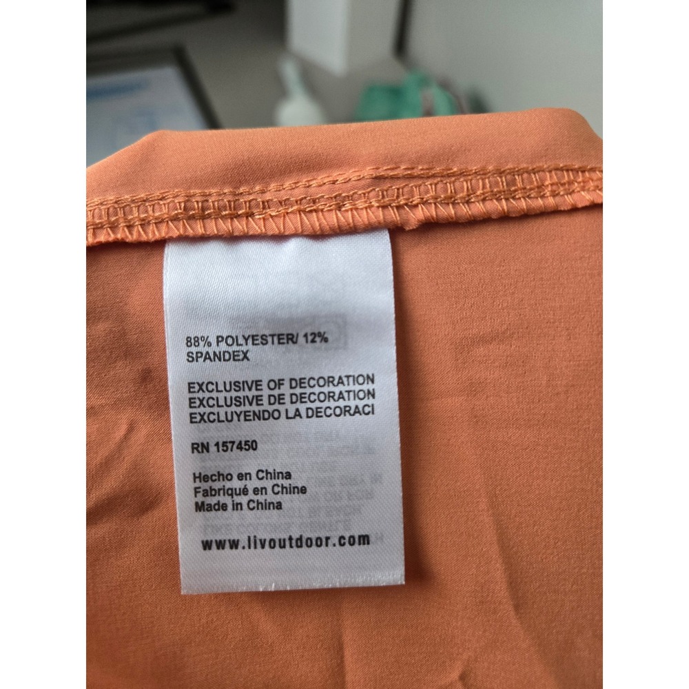 LIV Outdoor Womens WB2226 Shorts Brandied Melon Orange UPF 30+ Active Hiking XL - Picture 13 of 13